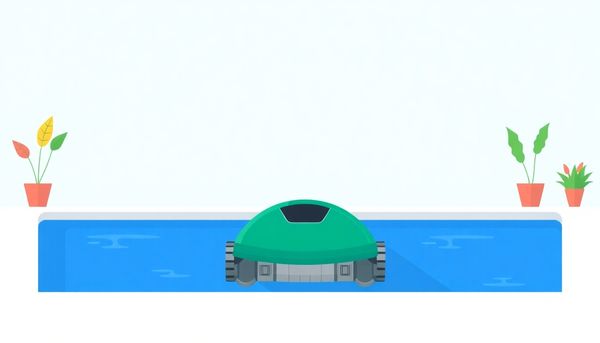 Robotic Pool Cleaner In Azure Pool