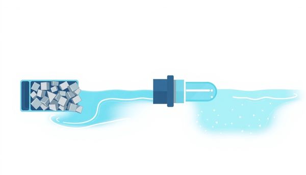 Before and After Pool Vacuum Illustration