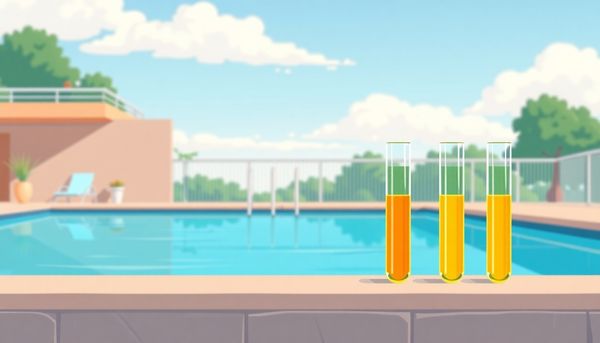 Balancing Pool Chemicals Illustration Design