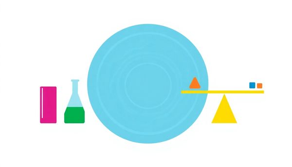 Chemistry Balancing Act in Pool Illustration