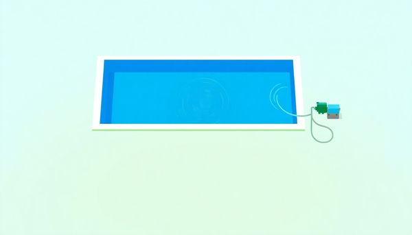 Draining Swimming Pool Illustration