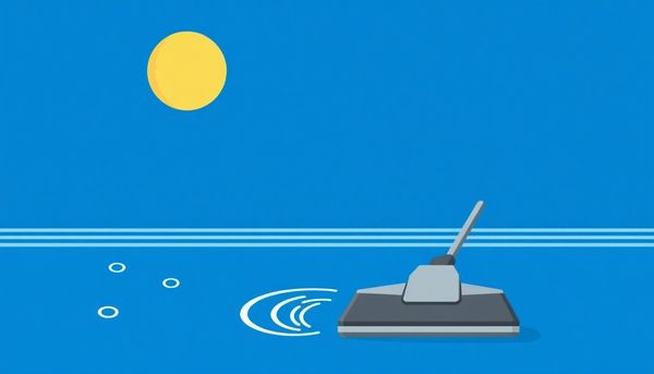 Stylized Pool Vacuum with Water Ripples