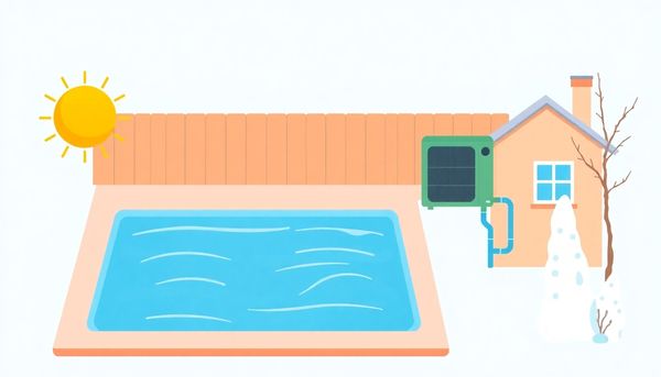 Reversible Heat Pump Pool Illustration