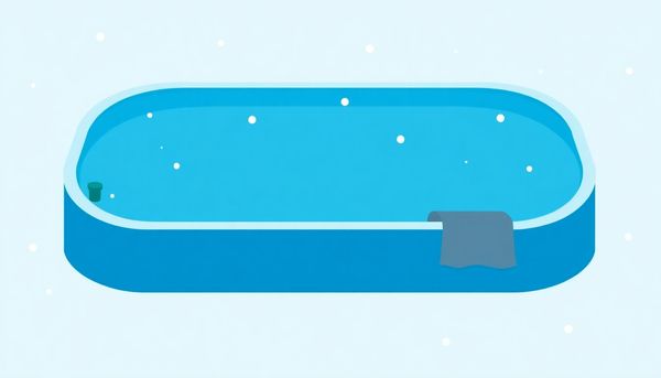 Winterizing Swimming Pool Illustration