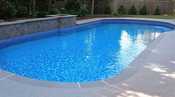 Fiberglass Swimming Pool closeup