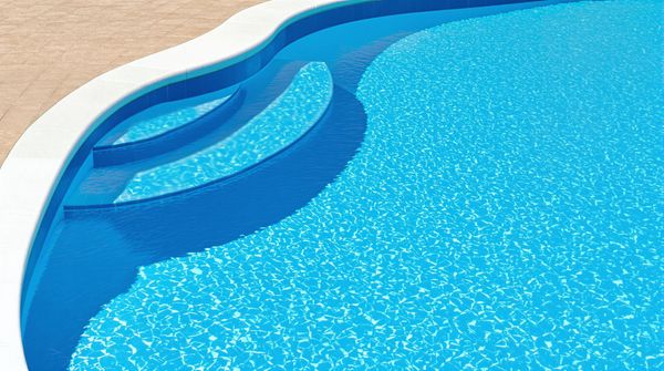 Vinyl Swimming Pool closeup