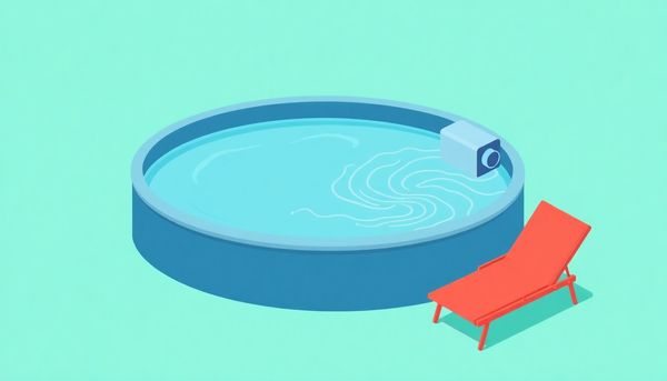 Above-Ground Pool with Saltwater System Illustration