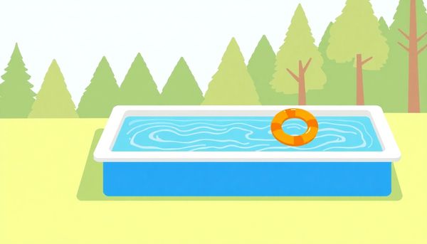 Flat Design Of Chlorinated Swimming Pool