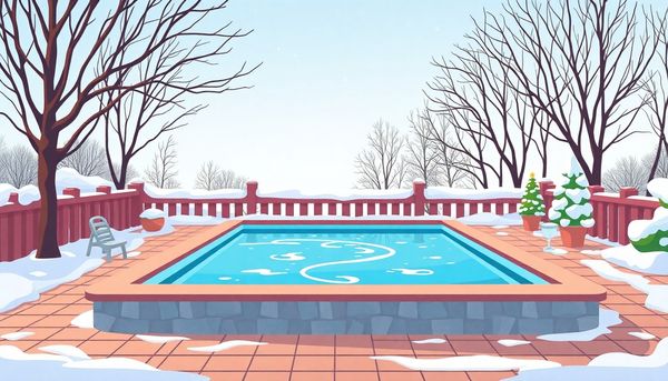 Winter Pool Cover Choices With Snowflakes