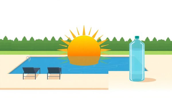 Solar Pool Heating Illustration