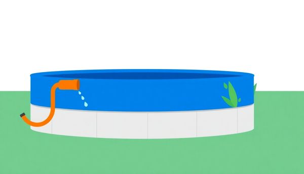 Above-Ground Pool With Garden Hose