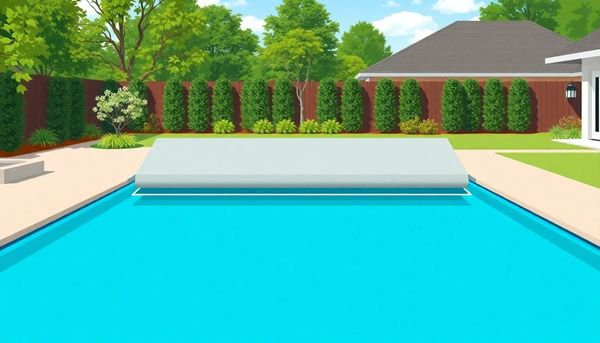 Animated Automatic Pool Cover Illustration