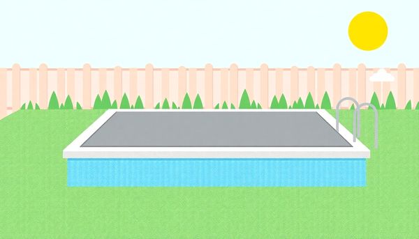 Automatic Pool Cover Safety Illustration