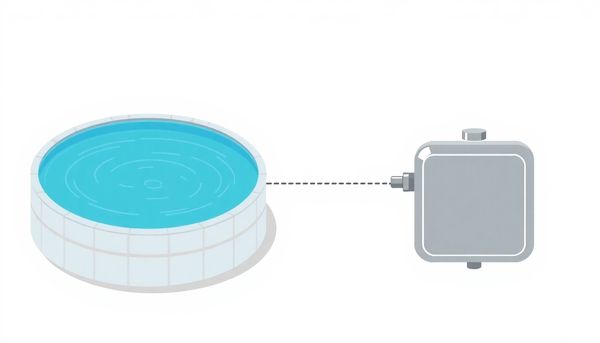 Salt Water Pool System Process Illustration