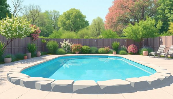 Aerial View of Pool with Coping