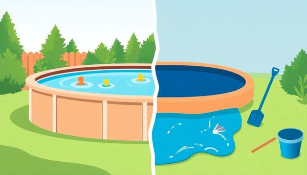 Draining Above-Ground Pool Illustration