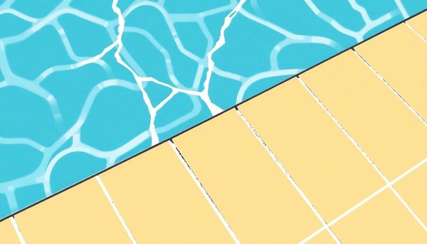 Pool Caulking Repair With Tools Illustration