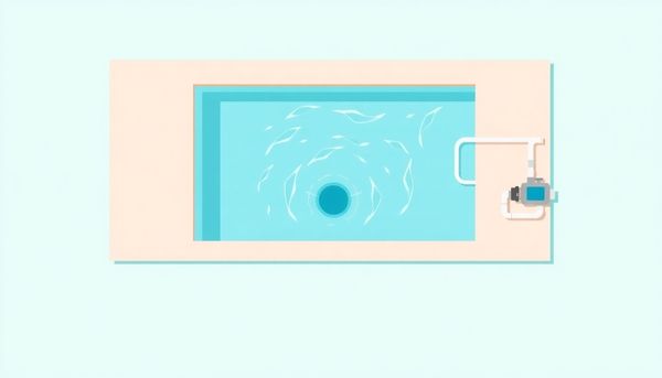 Swimming Pool Drain and Pump Illustration