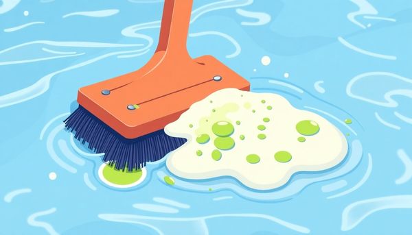 Three-Part Pool Cleaning Illustration