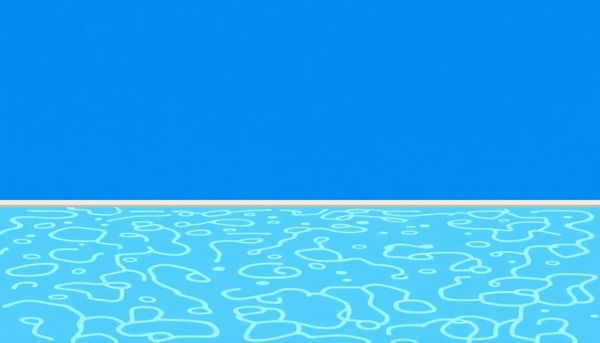 Flat Design Illustration of Clean Pool