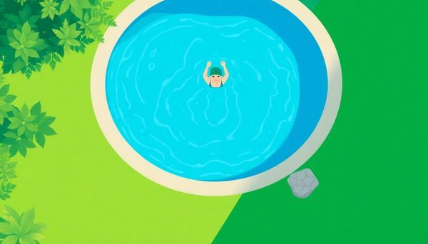 Overhead View of Mineral-Based Pool Experience