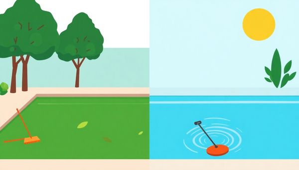 Swimming Pool Transformation Illustration