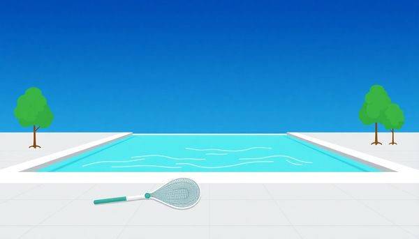 Serene Modern Pool with Skimmer Net