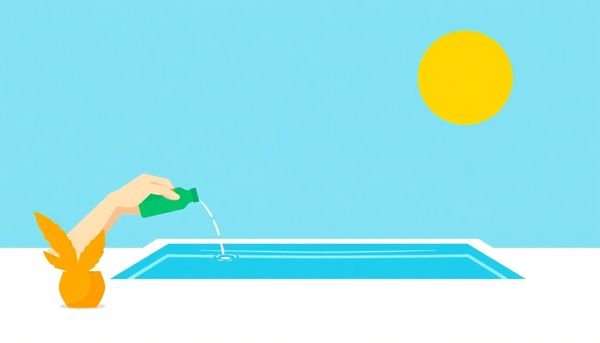 Minimalist Pool Scene With Chlorine