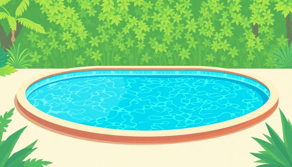 Swimming Pool With Ph Balance Icons