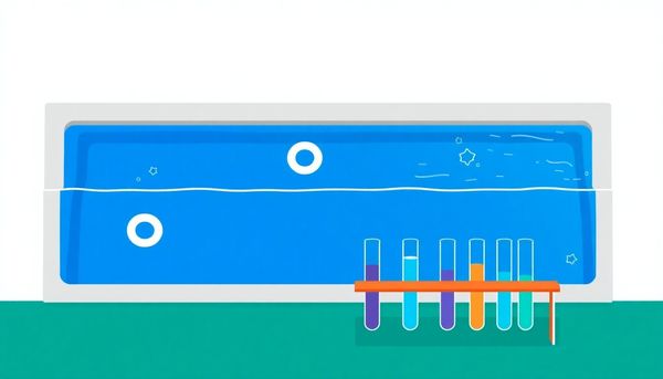 Swimming Pool and Chemical Balance Illustration