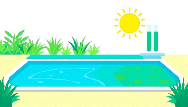 Clean and Algae-Filled Pool Comparison