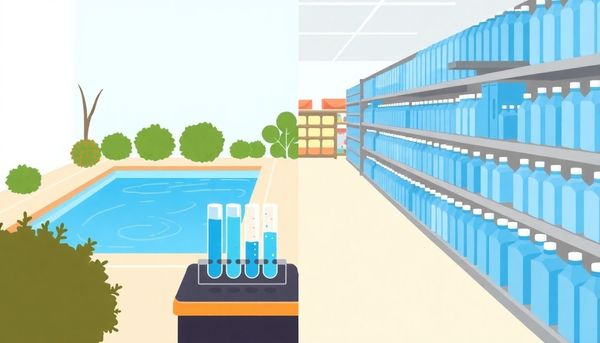 Swimming Pool Maintenance And Bleach Aisle