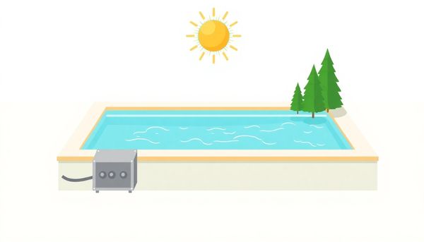 Flat Illustration Of Sparkling Clean Pool